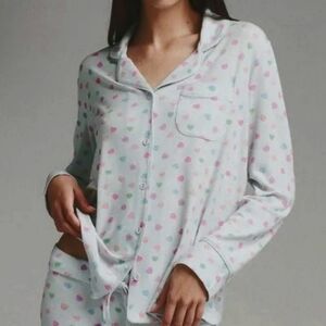 SKIMS Authentic Soft Lounge Valentines Candy Heart Long Sleeve Top NWT SMALL